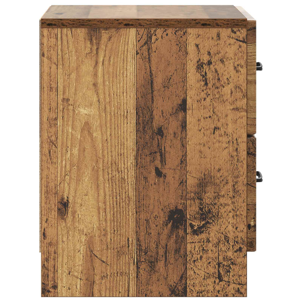 vidaXL Szafka Nocna z szufladą Stare drewno 43 x 34,5 x 44,5 cm