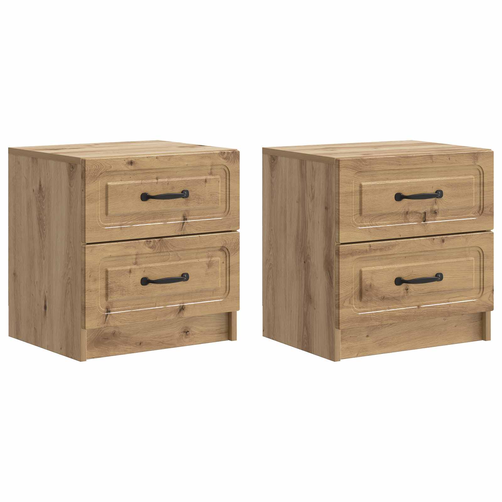 vidaXL Szafka Nocna z szufladą 2 pcs Dąb artisan 43 x 34,5 x 44,5 cm