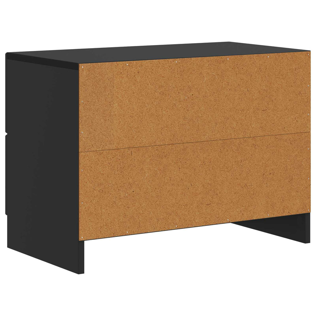 vidaXL Szafka Nocna Czarny 62 x 34,5 x 44,5 cm Drewno inżynieryjne