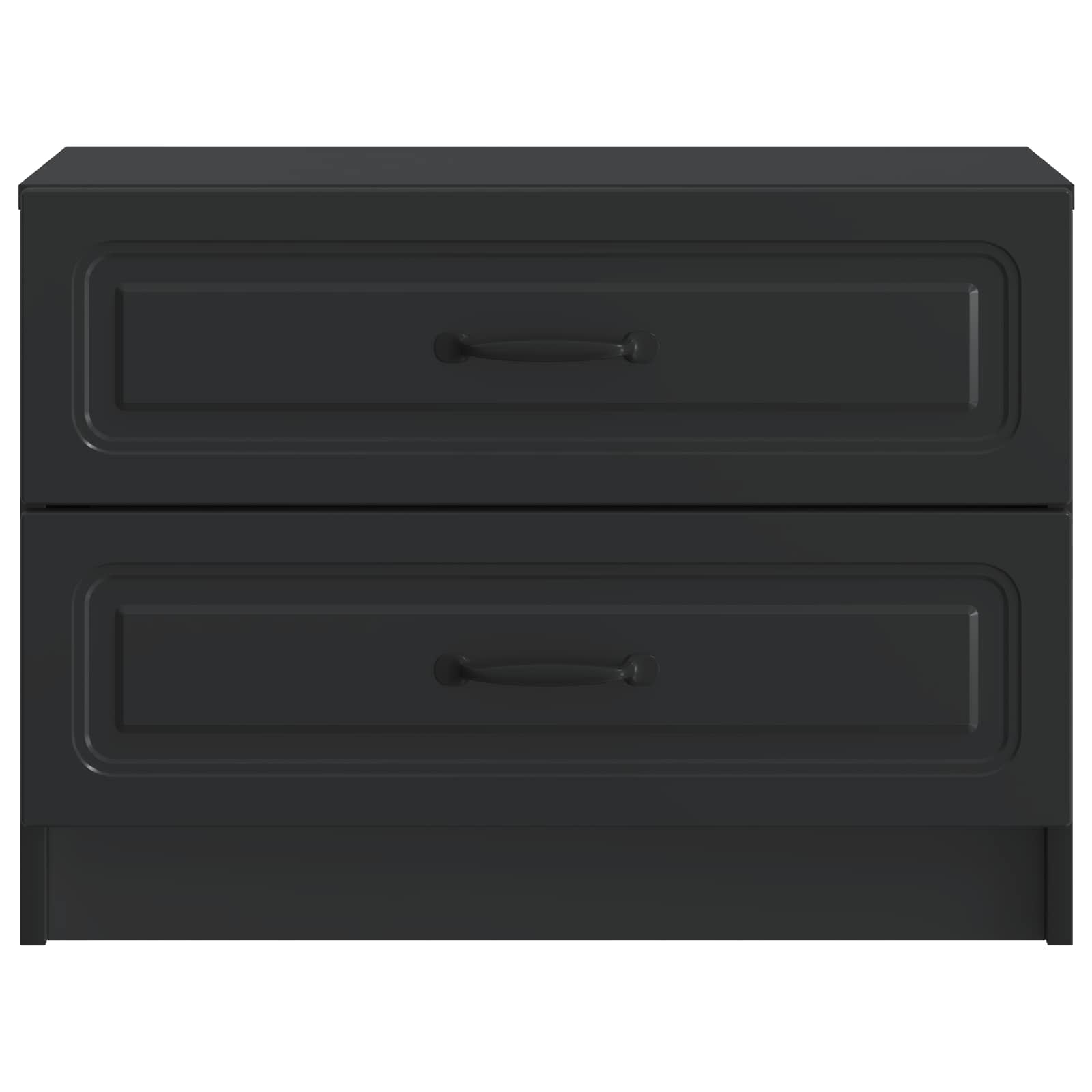vidaXL Szafka Nocna Czarny 62 x 34,5 x 44,5 cm Drewno inżynieryjne