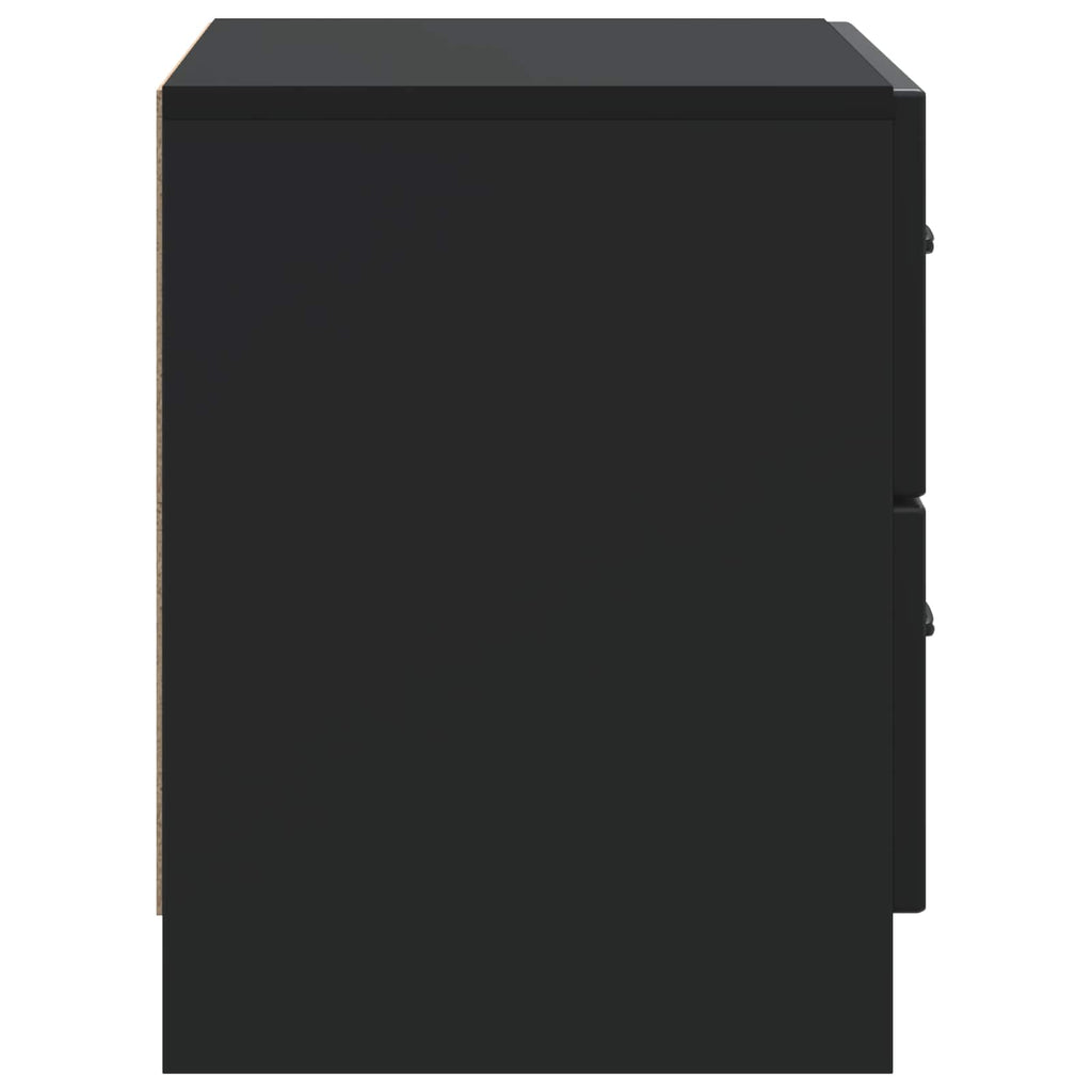 vidaXL Szafka Nocna Czarny 62 x 34,5 x 44,5 cm Drewno inżynieryjne