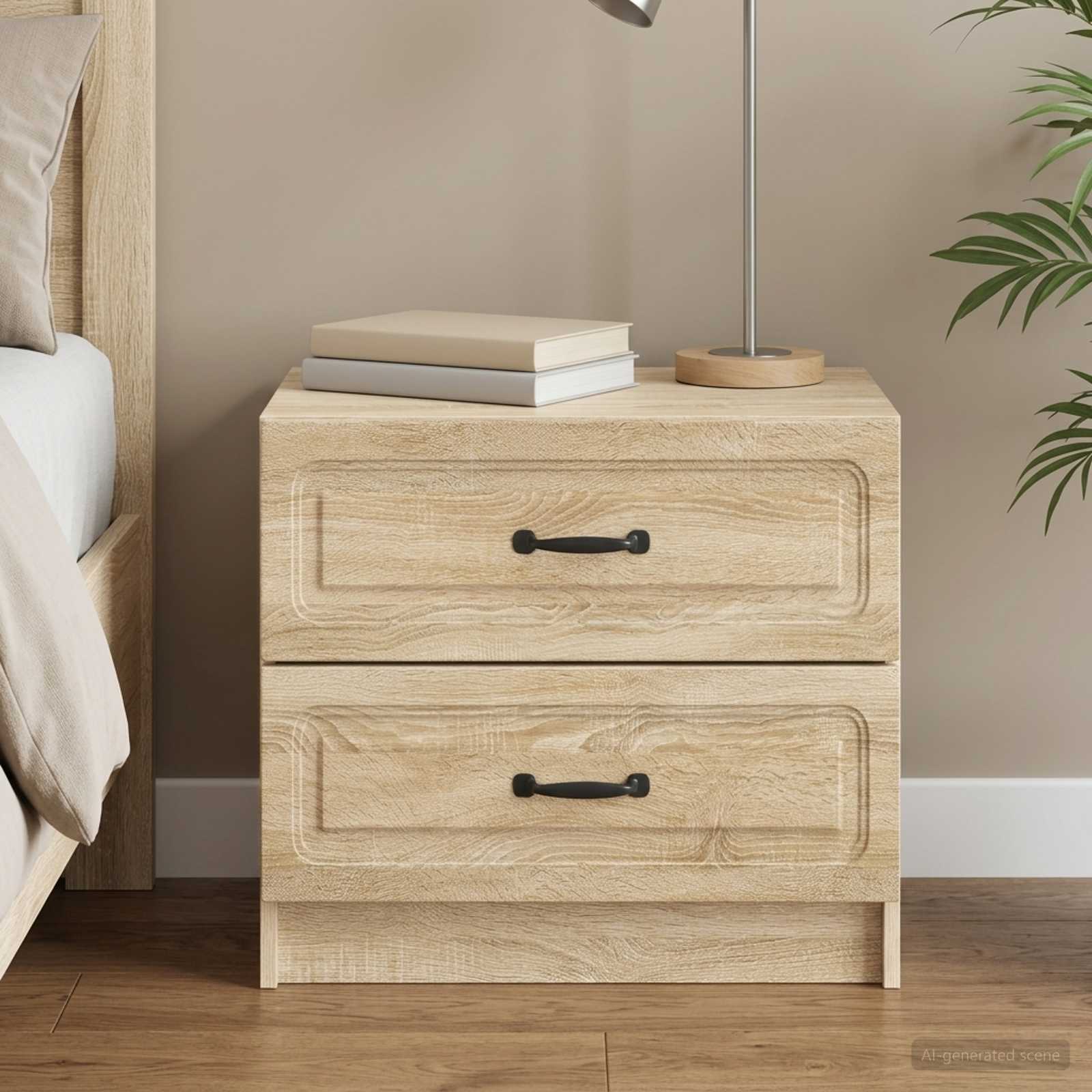 vidaXL Szafka Nocna dąb Sonoma 62 x 34,5 x 44,5 cm Drewno inżynieryjne