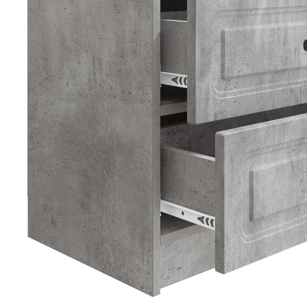 vidaXL Szafka Nocna z szufladą Betonowy szary 62 x 34,5 x 44,5 cm
