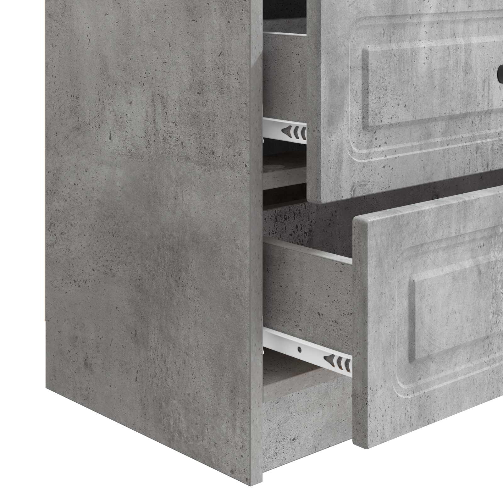 vidaXL Szafka Nocna z szufladą Betonowy szary 62 x 34,5 x 44,5 cm