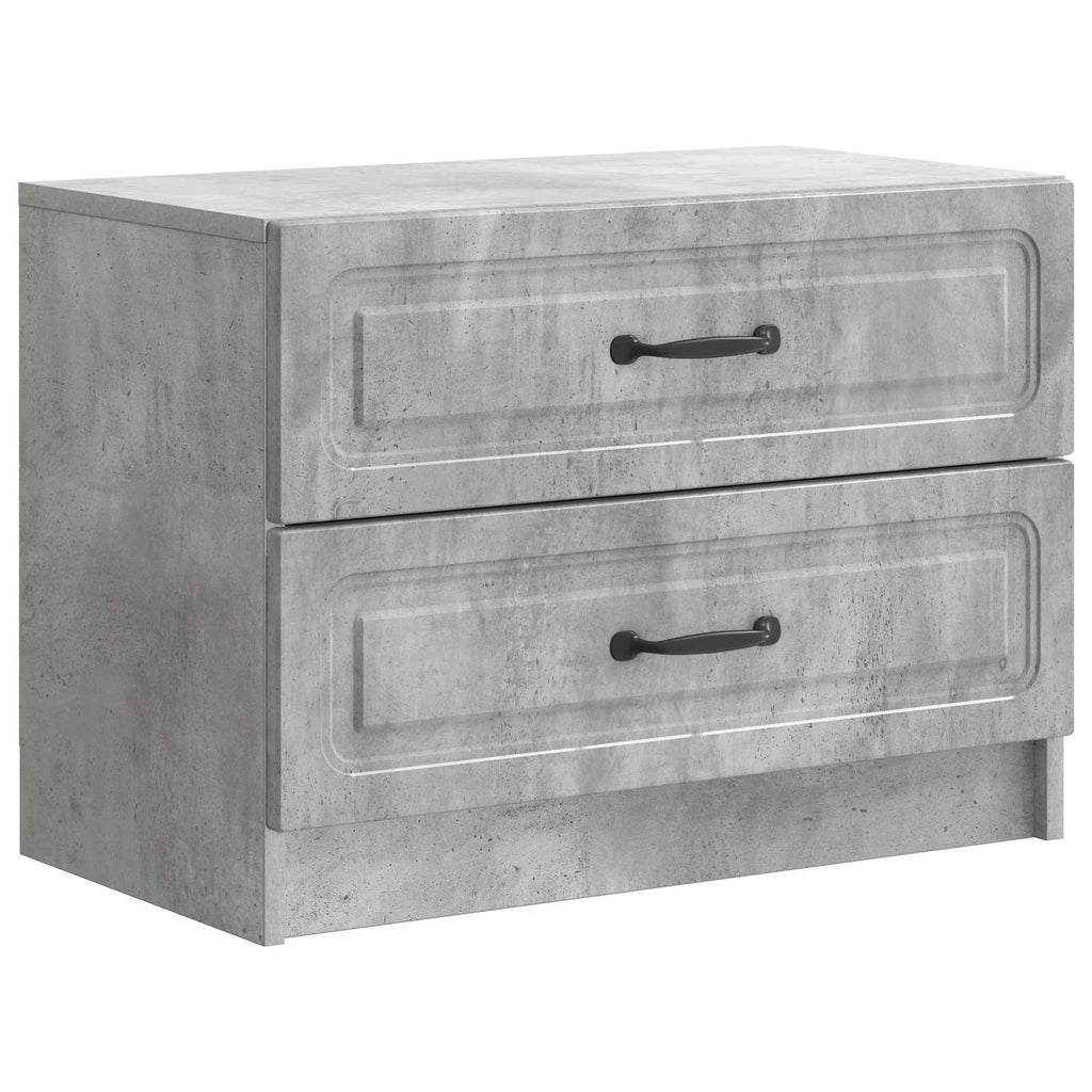 vidaXL Szafka Nocna z szufladą Betonowy szary 62 x 34,5 x 44,5 cm