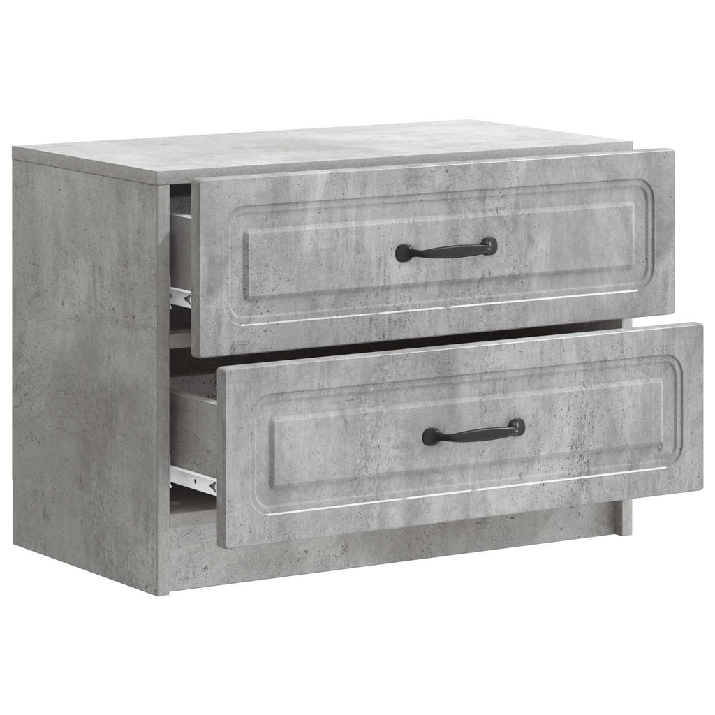 vidaXL Szafka Nocna z szufladą Betonowy szary 62 x 34,5 x 44,5 cm