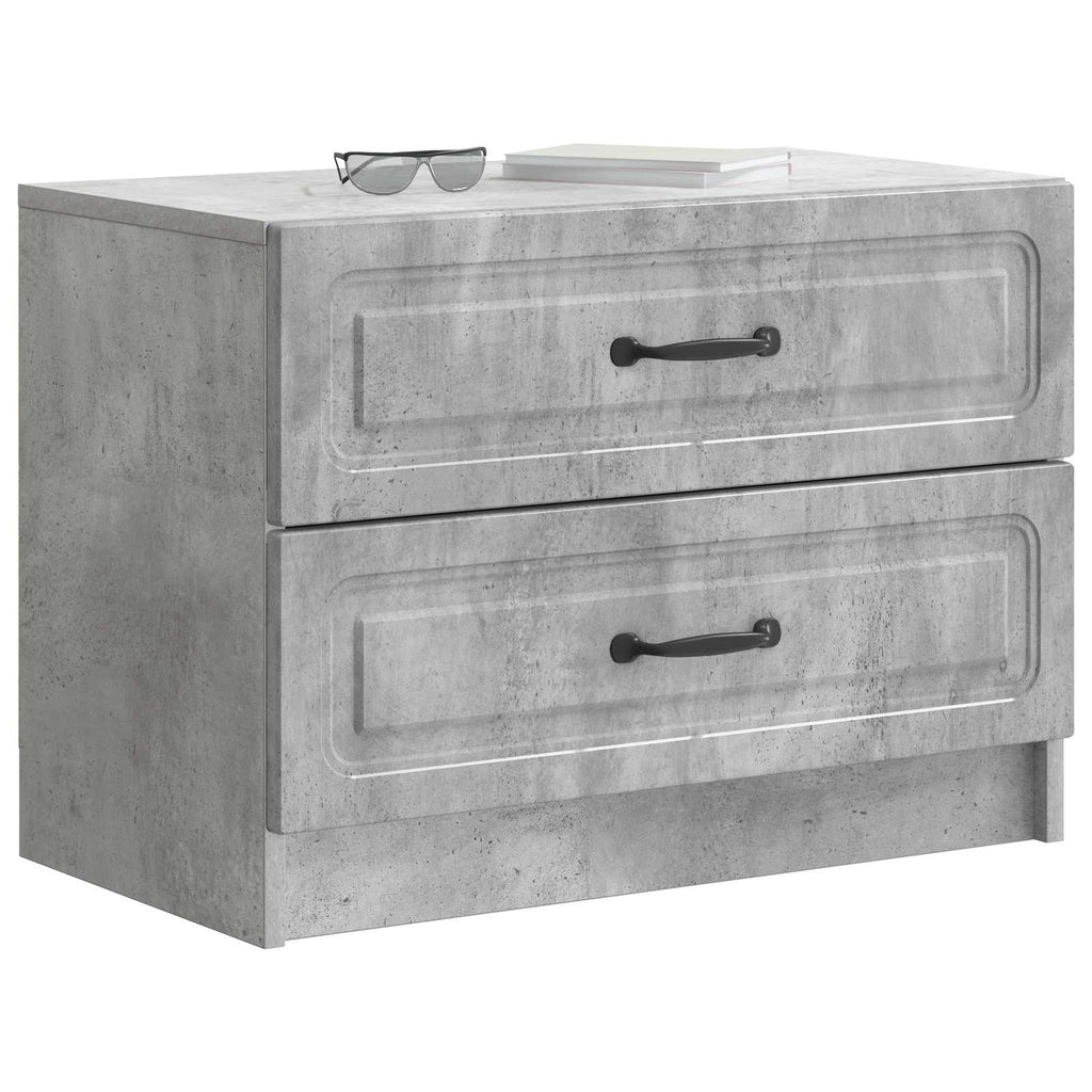 vidaXL Szafka Nocna z szufladą Betonowy szary 62 x 34,5 x 44,5 cm