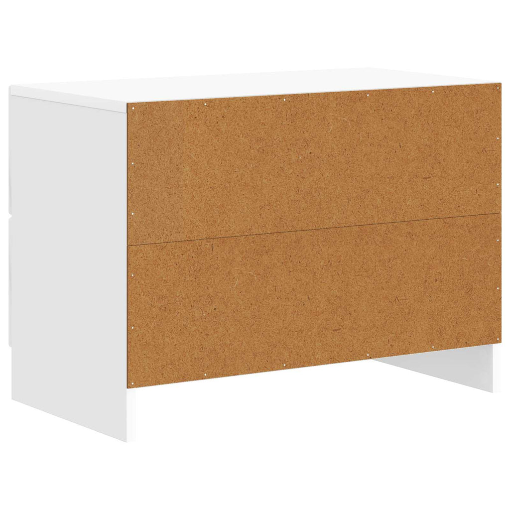 vidaXL Szafka Nocna z szufladą Biały wysoki połysk 62 x 34,5 x 44,5 cm