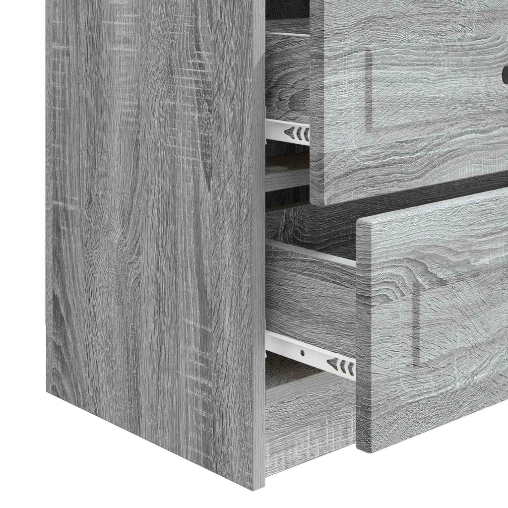 vidaXL Szafka Nocna z szufladą Szary Sonoma 62 x 34,5 x 44,5 cm