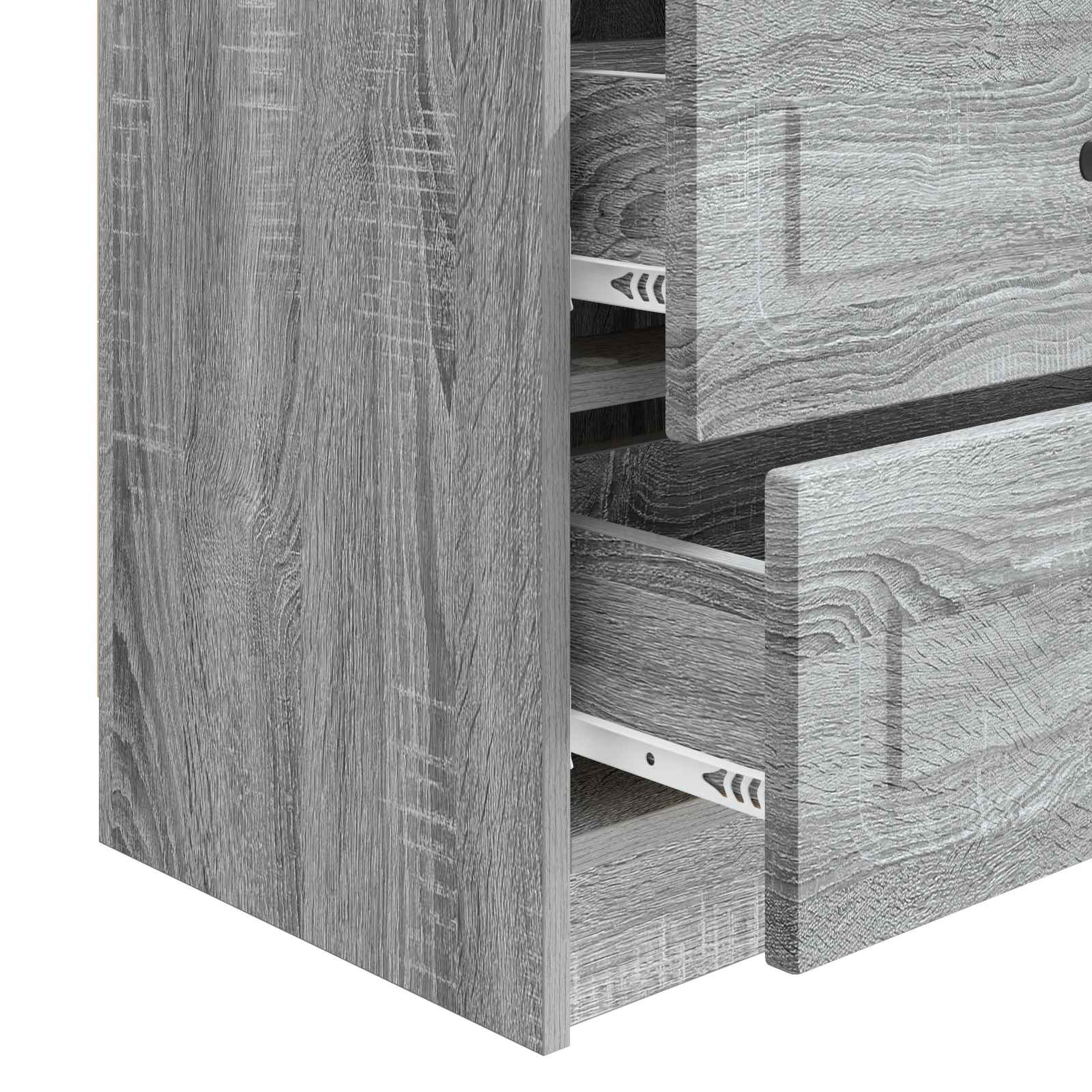 vidaXL Szafka Nocna z szufladą Szary Sonoma 62 x 34,5 x 44,5 cm