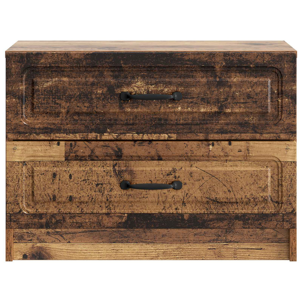 vidaXL Szafka Nocna z szufladą Stare drewno 62 x 34,5 x 44,5 cm