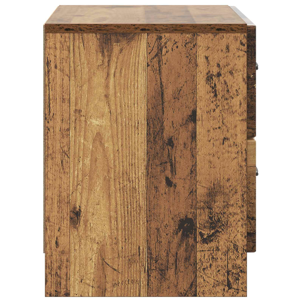 vidaXL Szafka Nocna z szufladą Stare drewno 62 x 34,5 x 44,5 cm