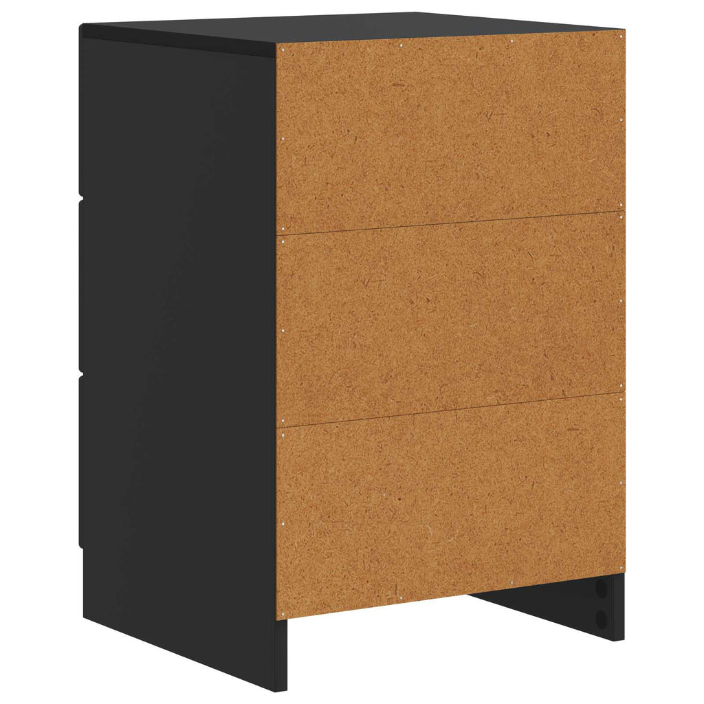 vidaXL Szafka Nocna Czarny 43 x 41 x 63,5 cm Drewno inżynieryjne