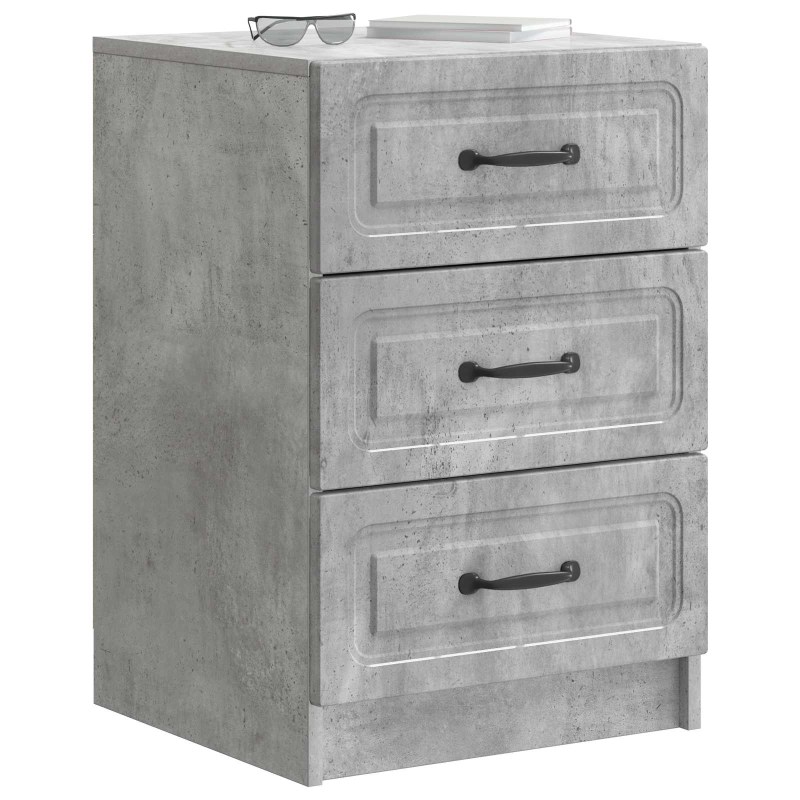 vidaXL Szafka Nocna z szufladą Betonowy szary 43 x 41 x 63,5 cm