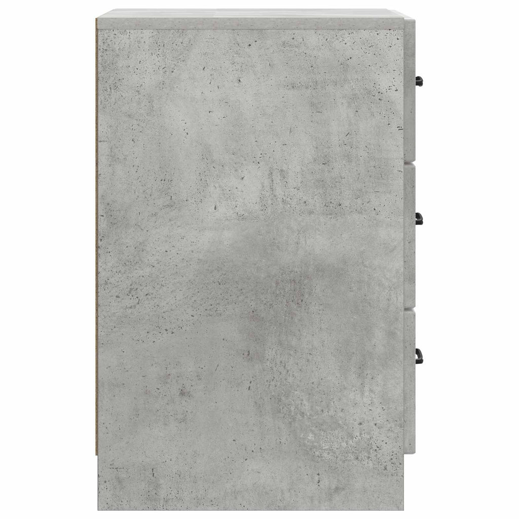vidaXL Szafka Nocna z szufladą Betonowy szary 43 x 41 x 63,5 cm