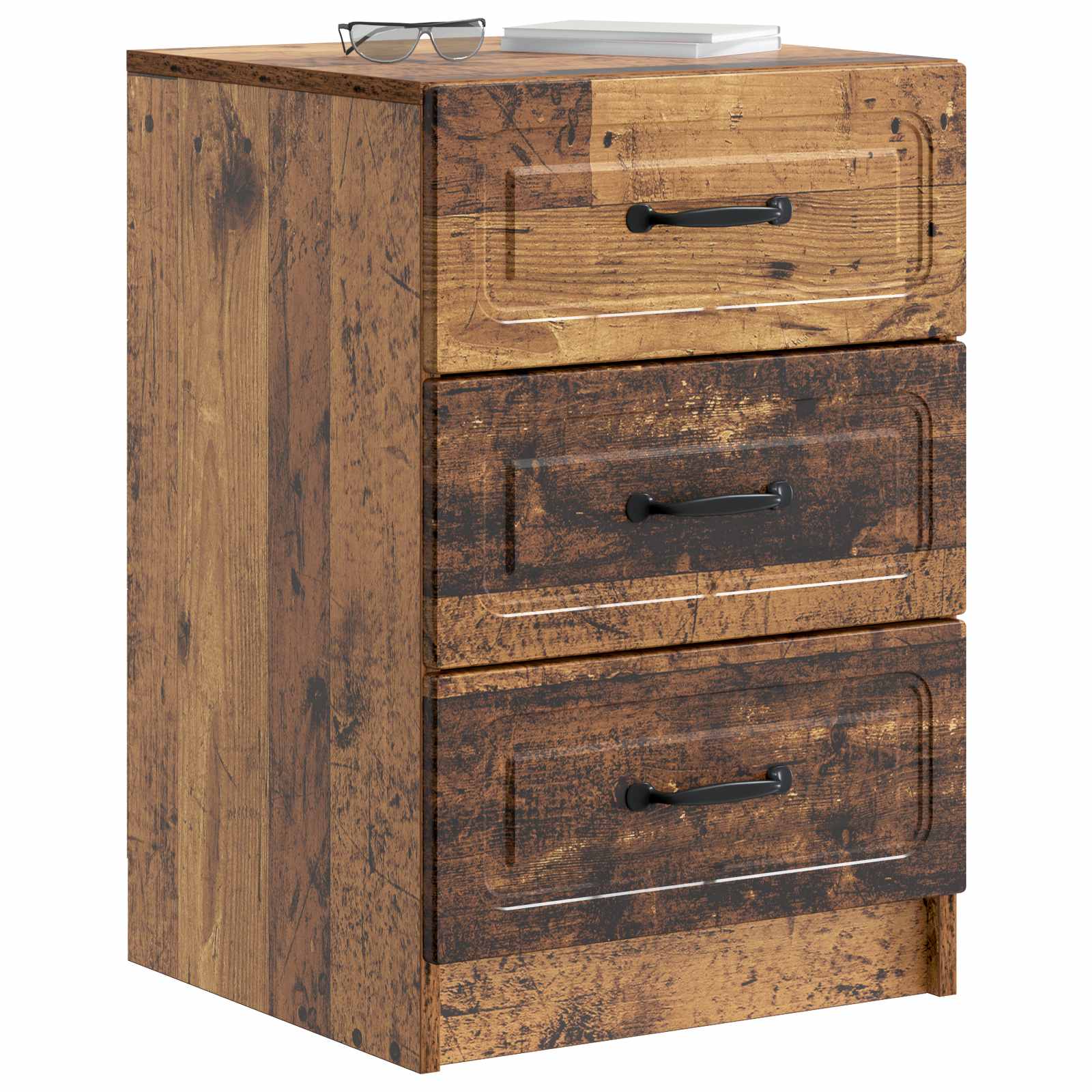 vidaXL Szafka Nocna Stare drewno 43 x 41 x 63,5 cm Drewno inżynieryjne