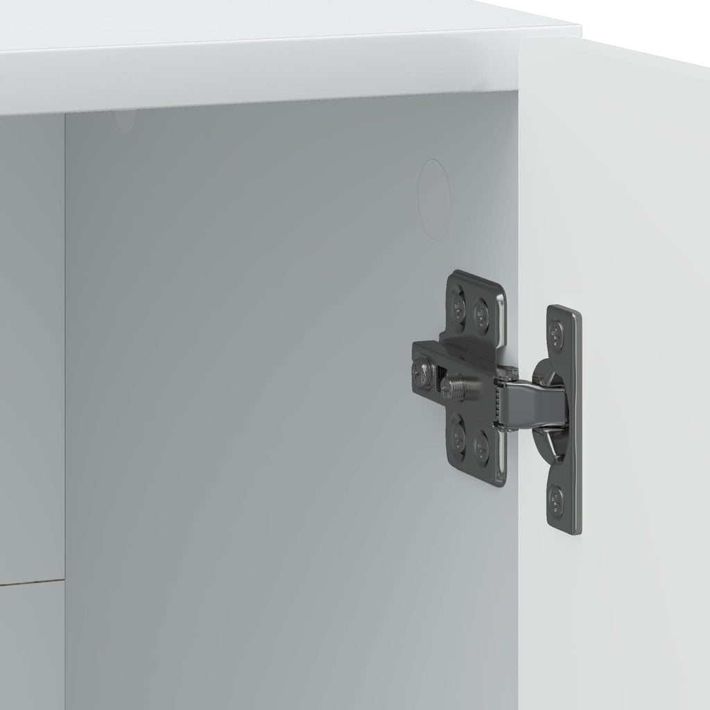 vidaXL Szafka Nocna 2 pcs Biały 43 x 34,5 x 47 cm Drewno inżynieryjne