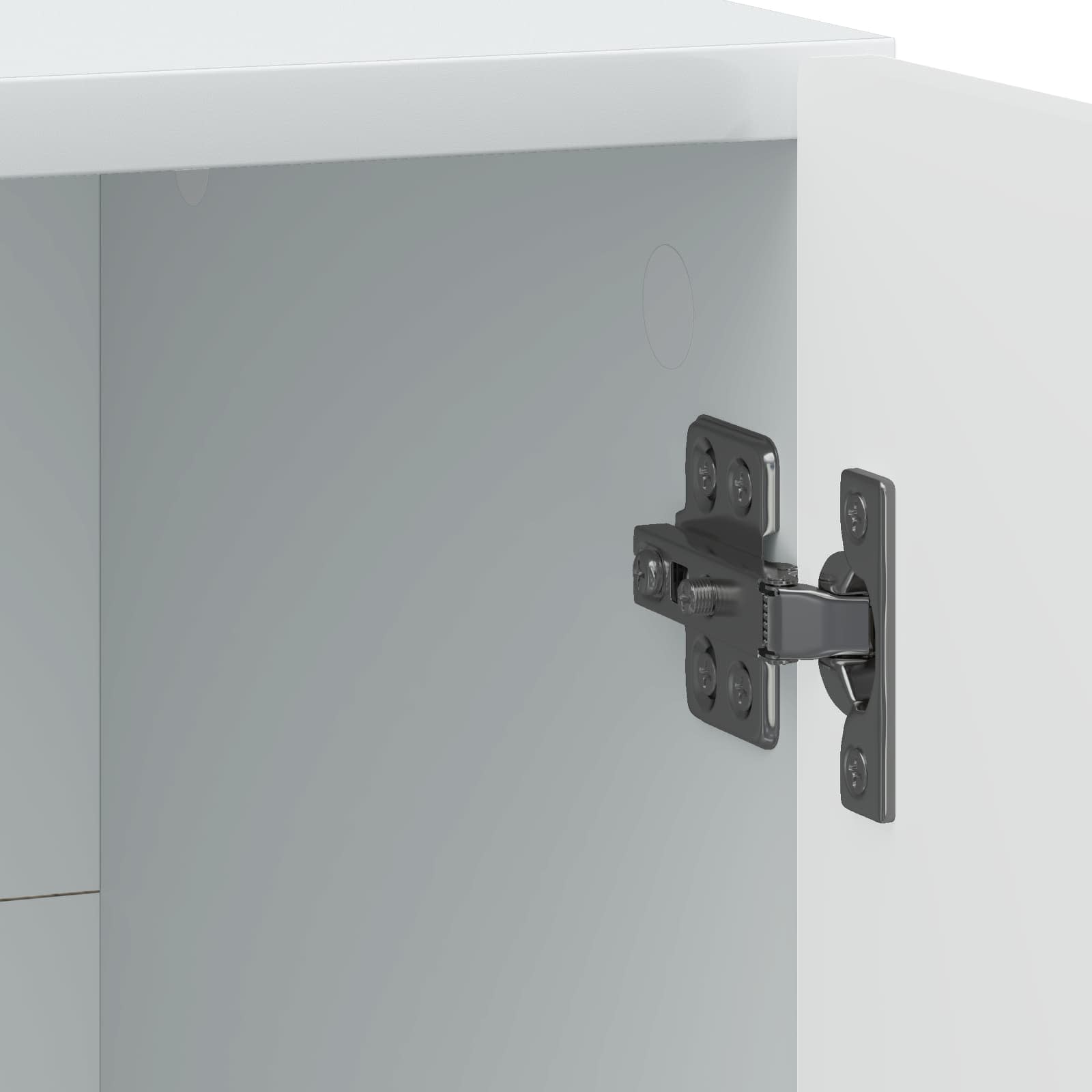 vidaXL Szafka Nocna 2 pcs Biały 43 x 34,5 x 47 cm Drewno inżynieryjne