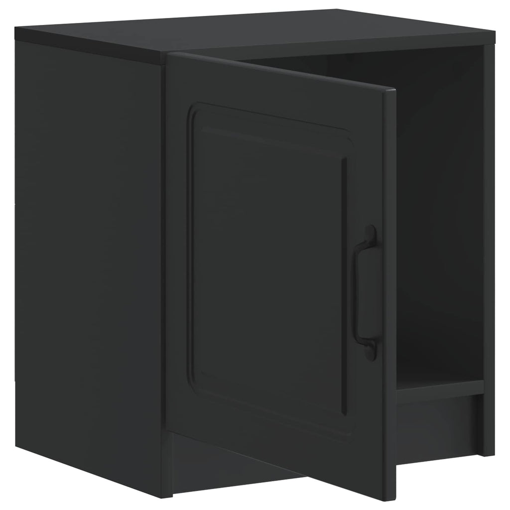 vidaXL Szafka Nocna Czarny 43 x 34,5 x 47 cm Drewno inżynieryjne