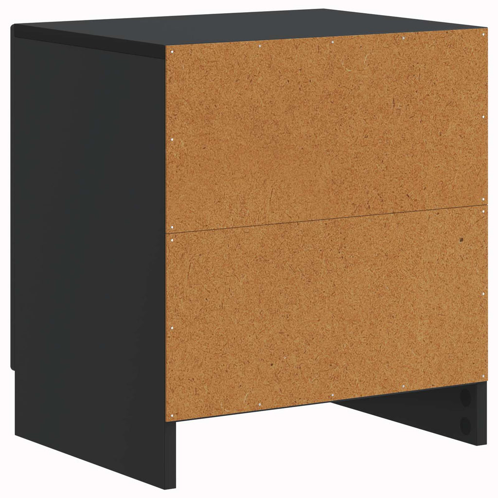 vidaXL Szafka Nocna Czarny 43 x 34,5 x 47 cm Drewno inżynieryjne