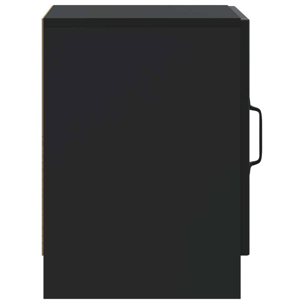 vidaXL Szafka Nocna Czarny 43 x 34,5 x 47 cm Drewno inżynieryjne