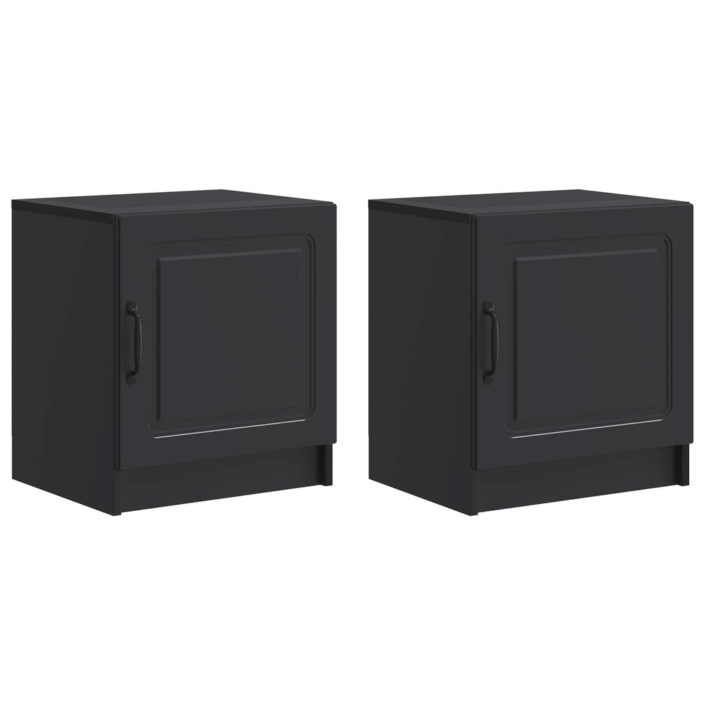 vidaXL Szafka Nocna 2 szt. Czarny 43 x 34,5 x 47 cm
