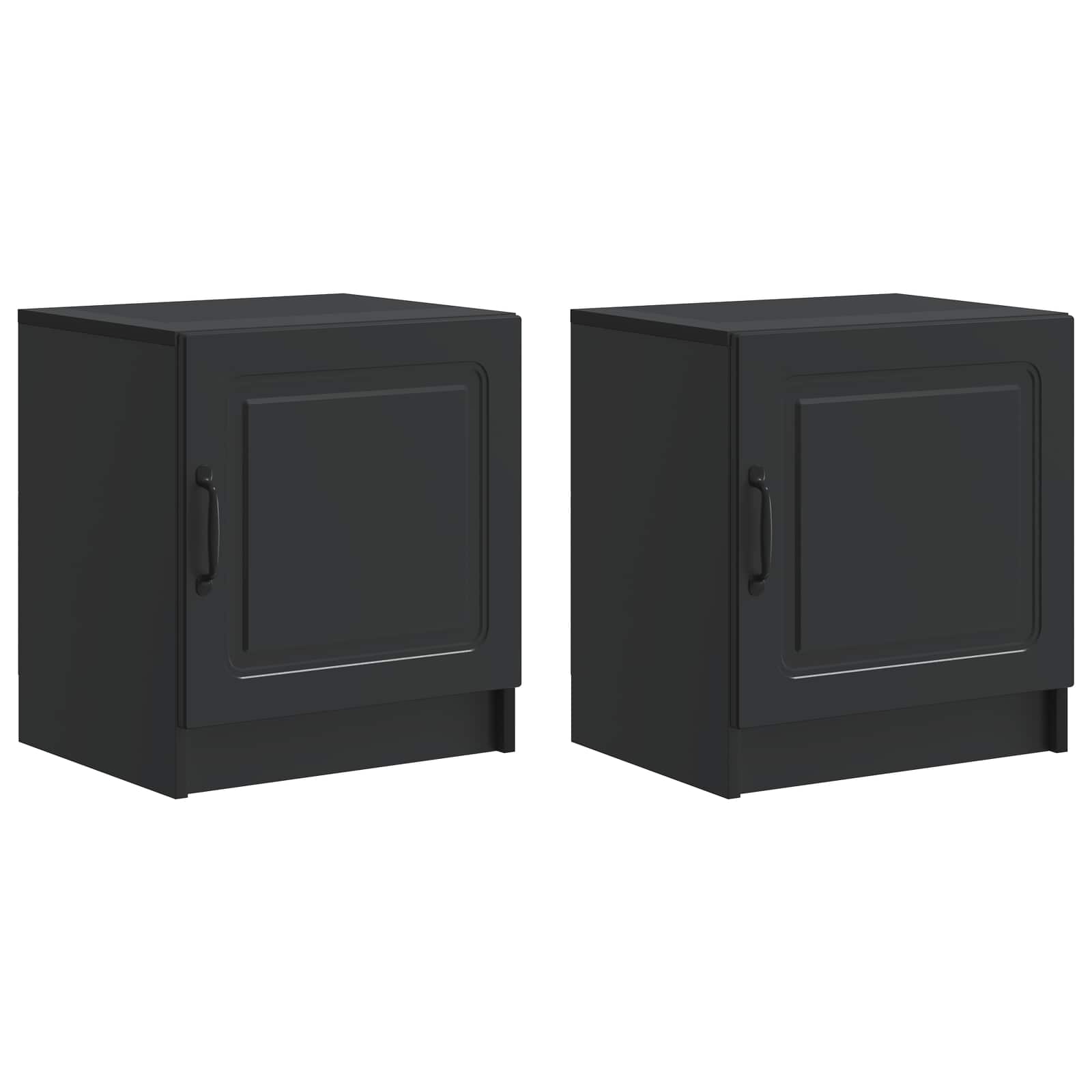 vidaXL Szafka Nocna 2 szt. Czarny 43 x 34,5 x 47 cm