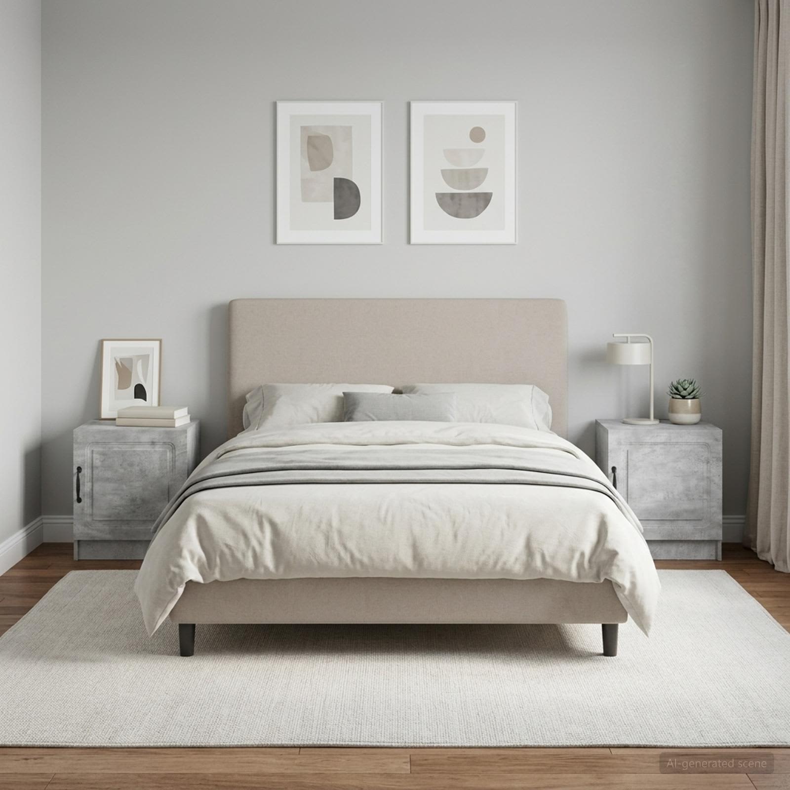 vidaXL Szafka Nocna 2 szt. Betonowy szary 43 x 34,5 x 47 cm