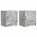 vidaXL Szafka Nocna 2 pcs Betonowy szary 43 x 34,5 x 47 cm