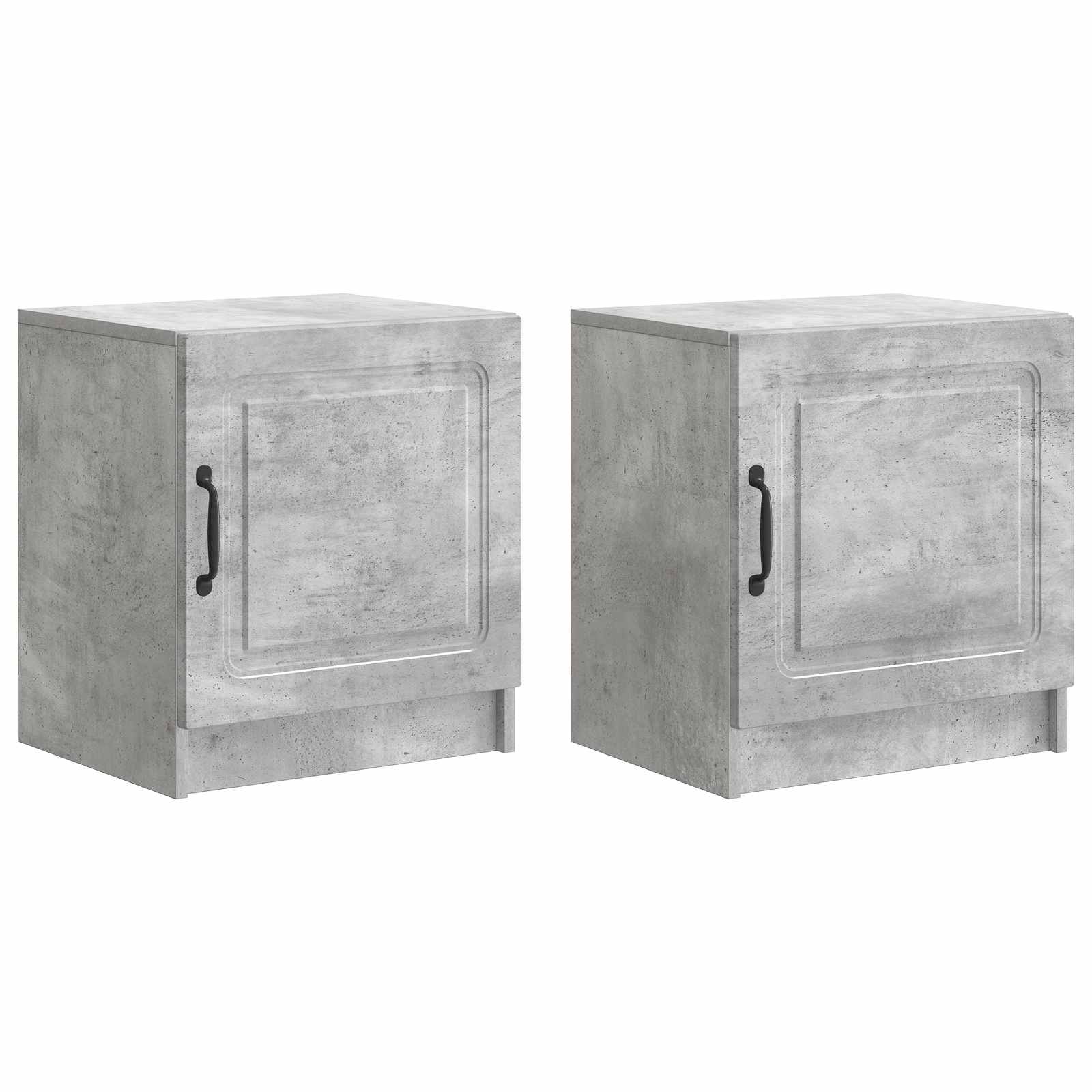 vidaXL Szafka Nocna 2 pcs Betonowy szary 43 x 34,5 x 47 cm