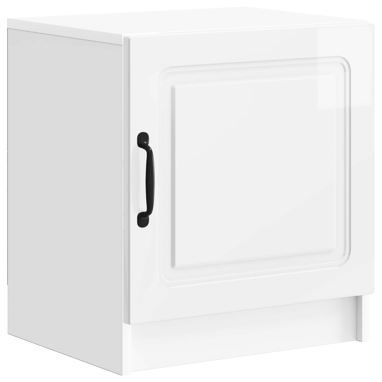 vidaXL Szafka Nocna 2 pcs Biały wysoki połysk 43 x 34,5 x 47 cm