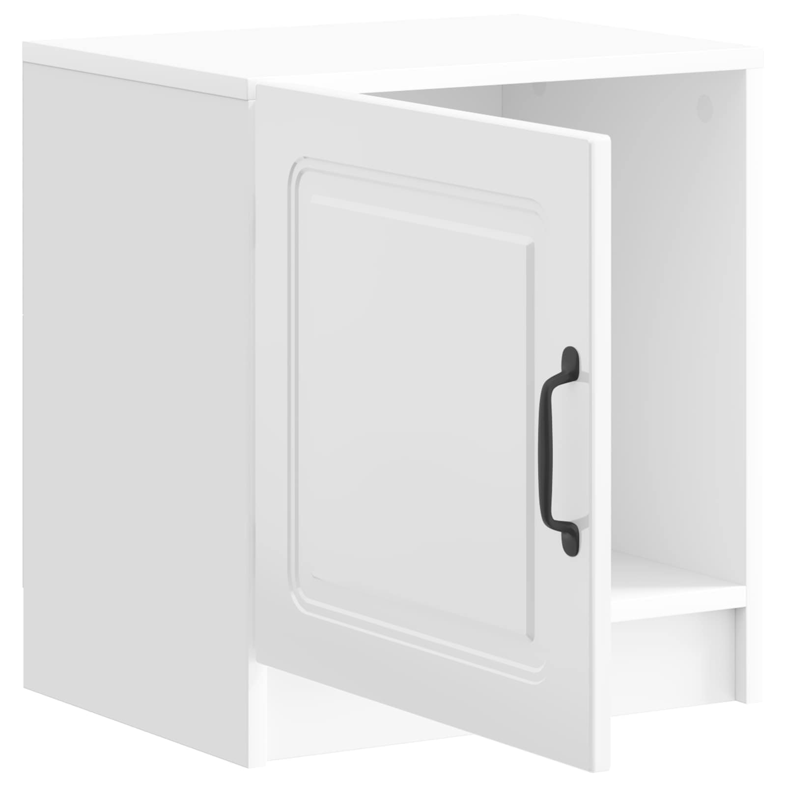 vidaXL Szafka Nocna 2 pcs Biały wysoki połysk 43 x 34,5 x 47 cm