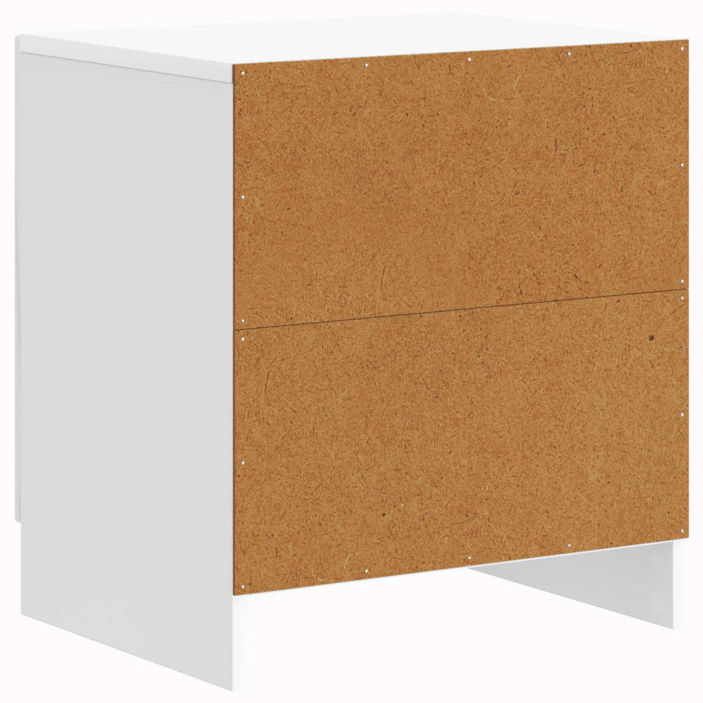 vidaXL Szafka Nocna 2 pcs Biały wysoki połysk 43 x 34,5 x 47 cm