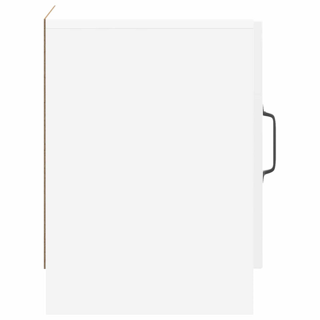 vidaXL Szafka Nocna 2 pcs Biały wysoki połysk 43 x 34,5 x 47 cm