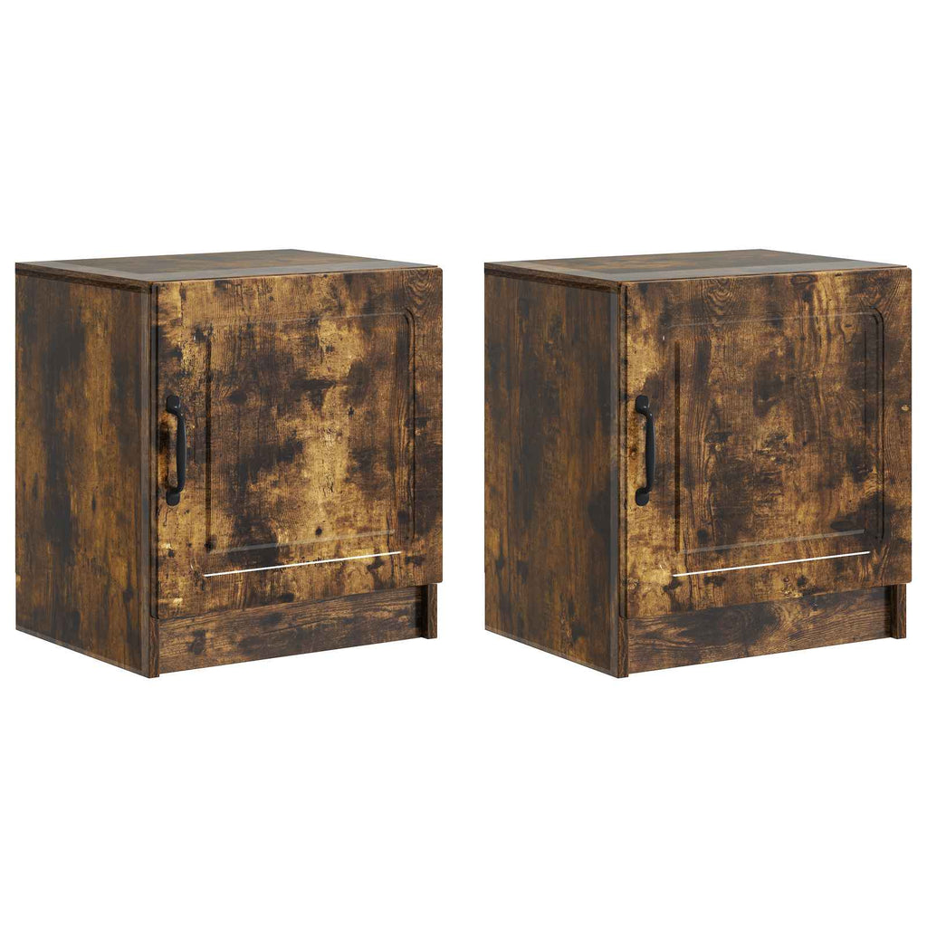 vidaXL Szafka Nocna 2 pcs Dąb wędzony 43 x 34,5 x 47 cm