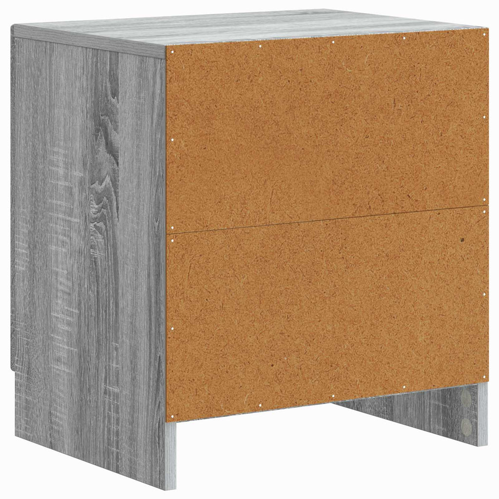 vidaXL Szafka Nocna 2 pcs Szary Sonoma 43 x 34,5 x 47 cm