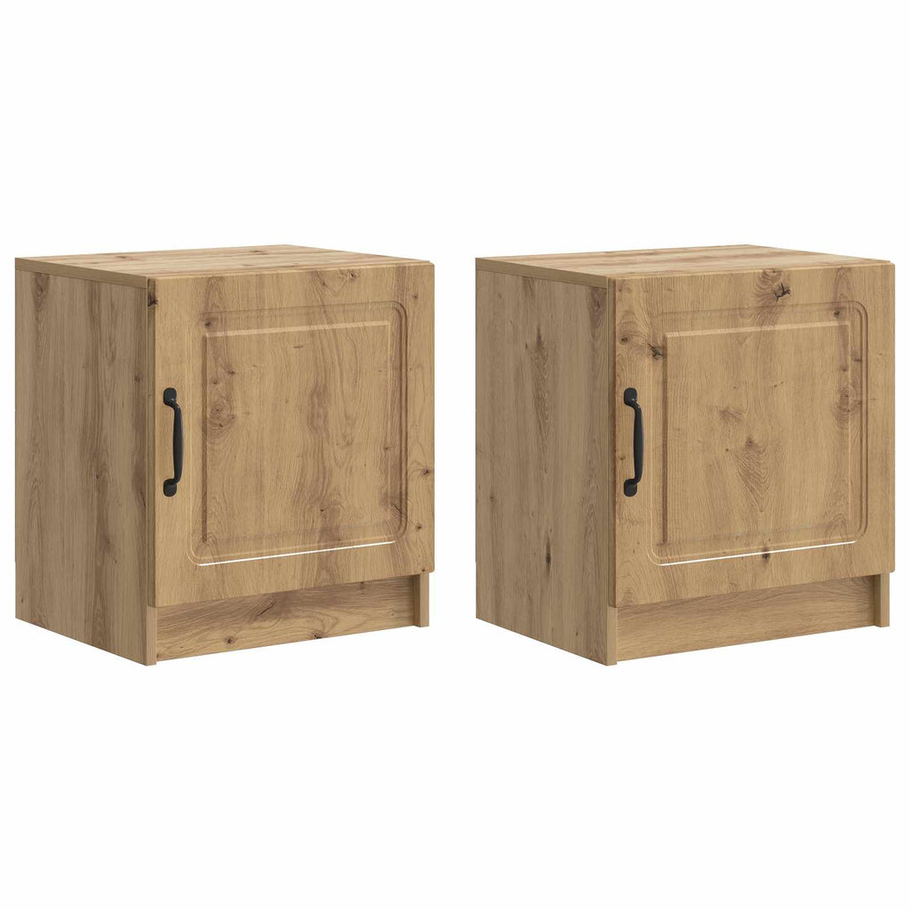 vidaXL Szafka Nocna 2 pcs Dąb artisan 43 x 34,5 x 47 cm