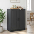 vidaXL Bufet Czarny 66 x 34,5 x 87 cm Drewno inżynieryjne