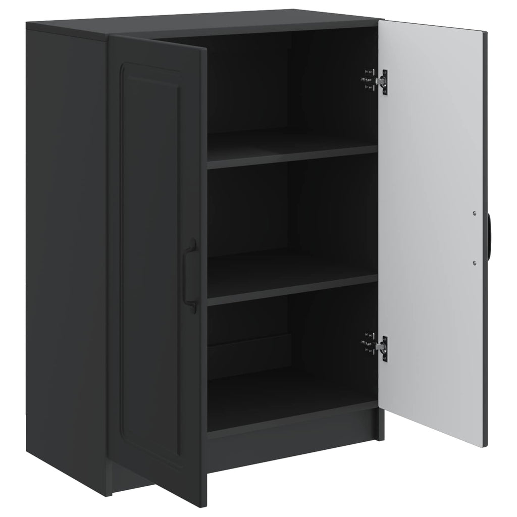 vidaXL Bufet Czarny 66 x 34,5 x 87 cm Drewno inżynieryjne