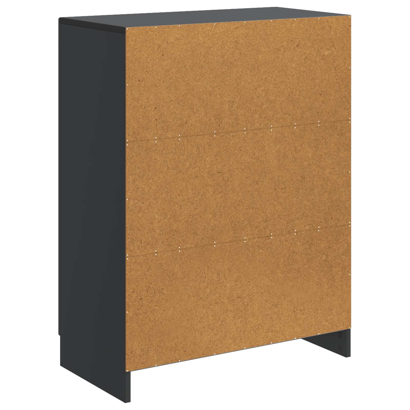vidaXL Bufet Czarny 66 x 34,5 x 87 cm Drewno inżynieryjne