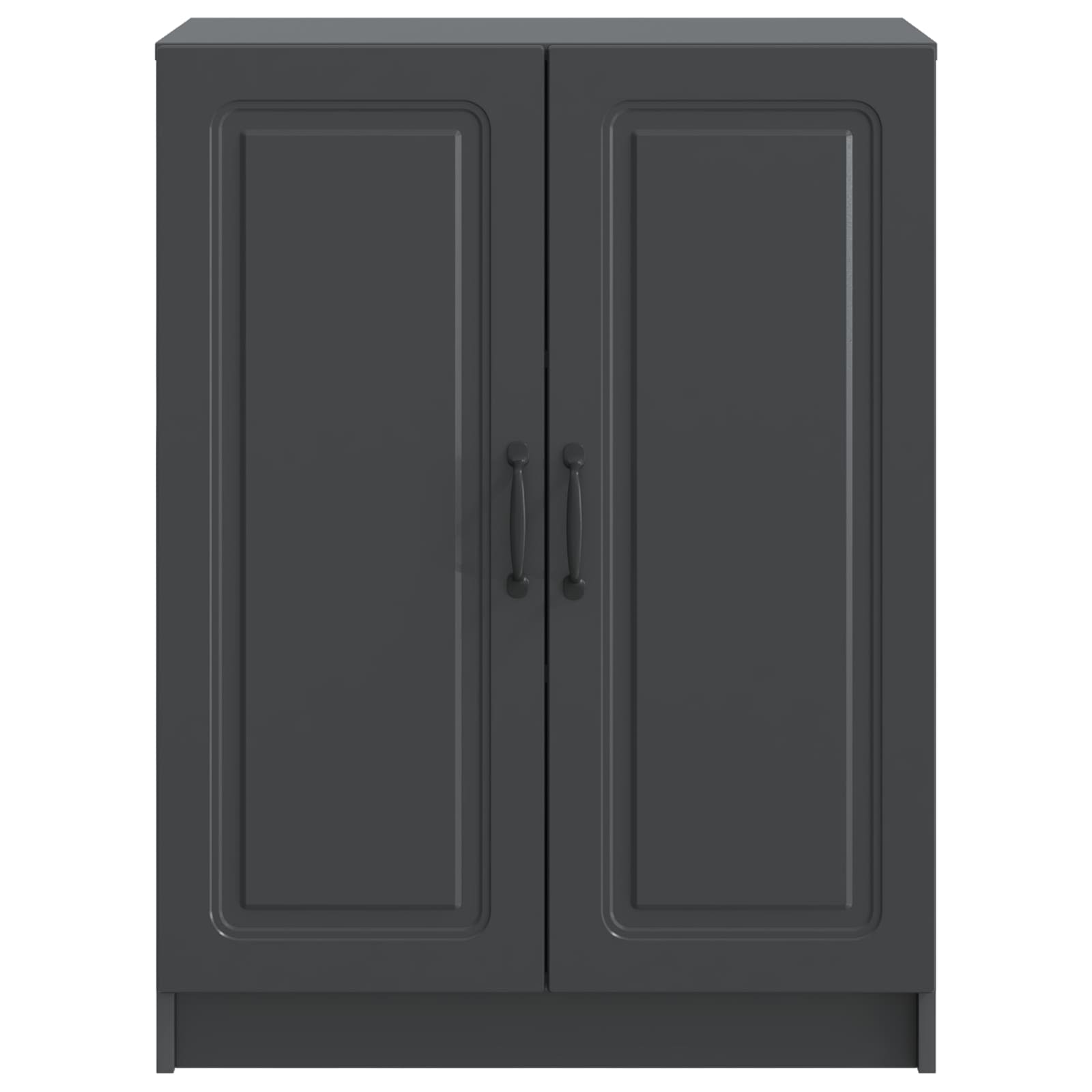 vidaXL Bufet Czarny 66 x 34,5 x 87 cm Drewno inżynieryjne