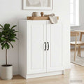 vidaXL Bufet Biały wysoki połysk 66 x 34,5 x 87 cm Drewno inżynieryjne