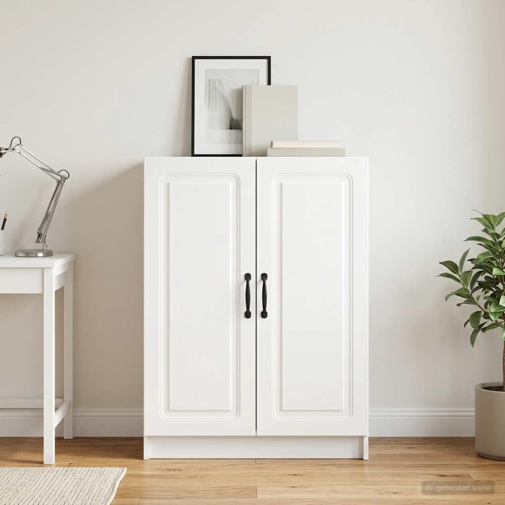 vidaXL Bufet Biały wysoki połysk 66 x 34,5 x 87 cm Drewno inżynieryjne