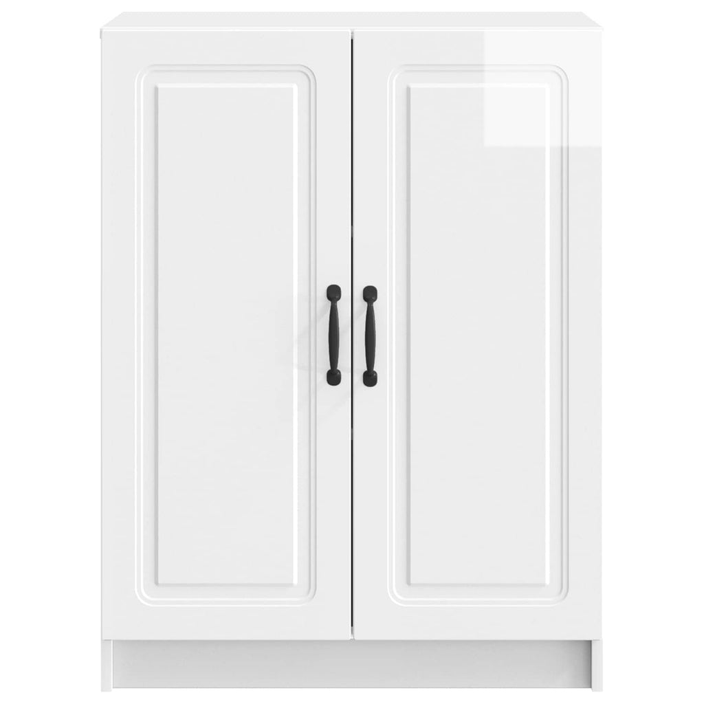 vidaXL Bufet Biały wysoki połysk 66 x 34,5 x 87 cm Drewno inżynieryjne