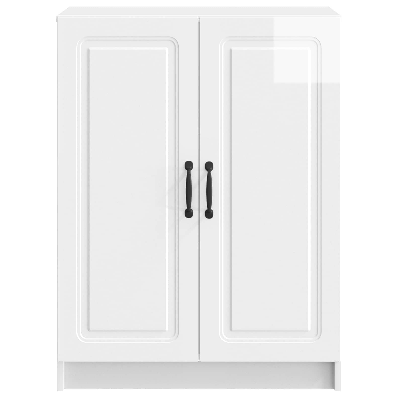 vidaXL Bufet Biały wysoki połysk 66 x 34,5 x 87 cm Drewno inżynieryjne