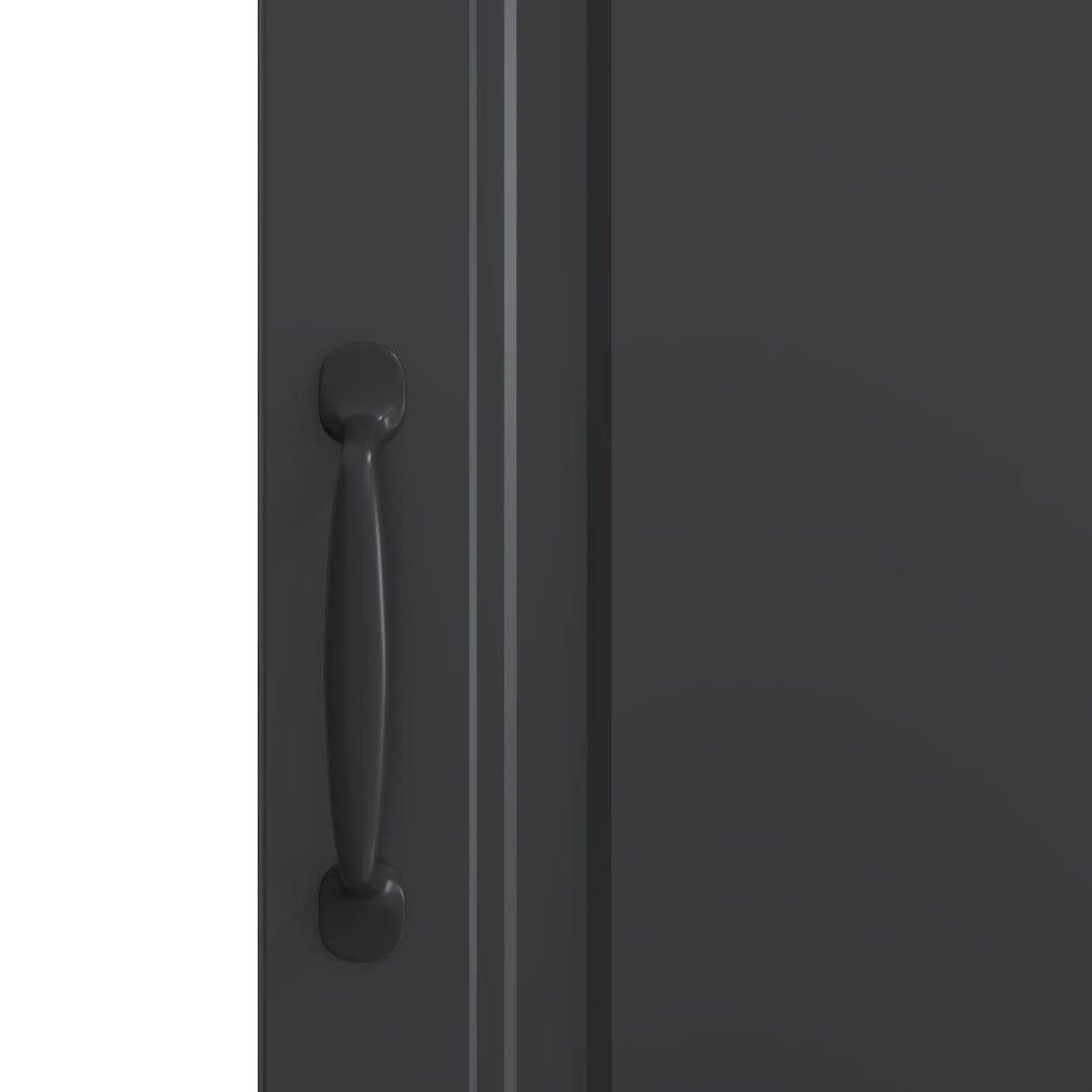 vidaXL Bufet Czarny 33 x 34,5 x 87 cm Drewno inżynieryjne