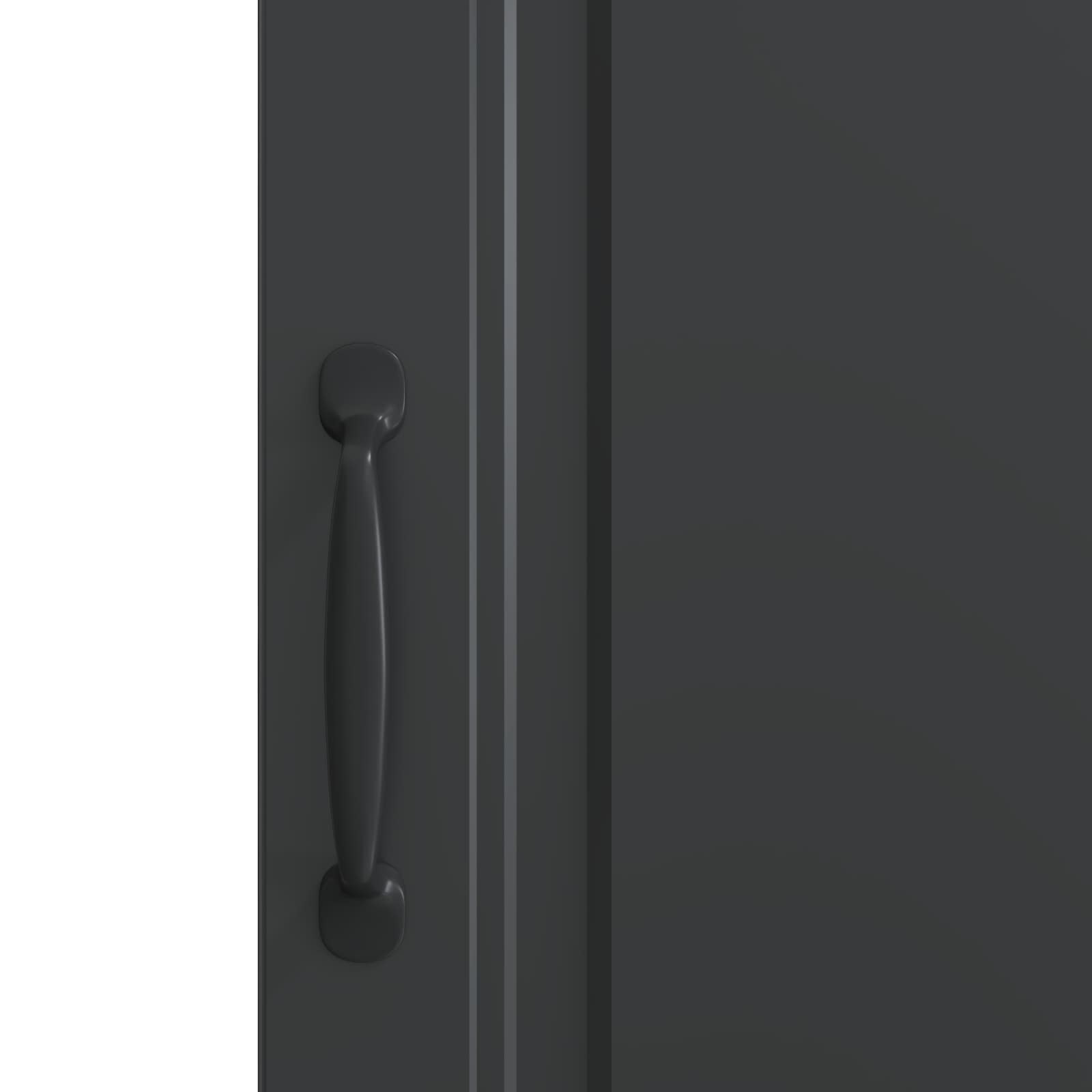 vidaXL Bufet Czarny 33 x 34,5 x 87 cm Drewno inżynieryjne