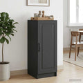 vidaXL Bufet Czarny 33 x 34,5 x 87 cm Drewno inżynieryjne
