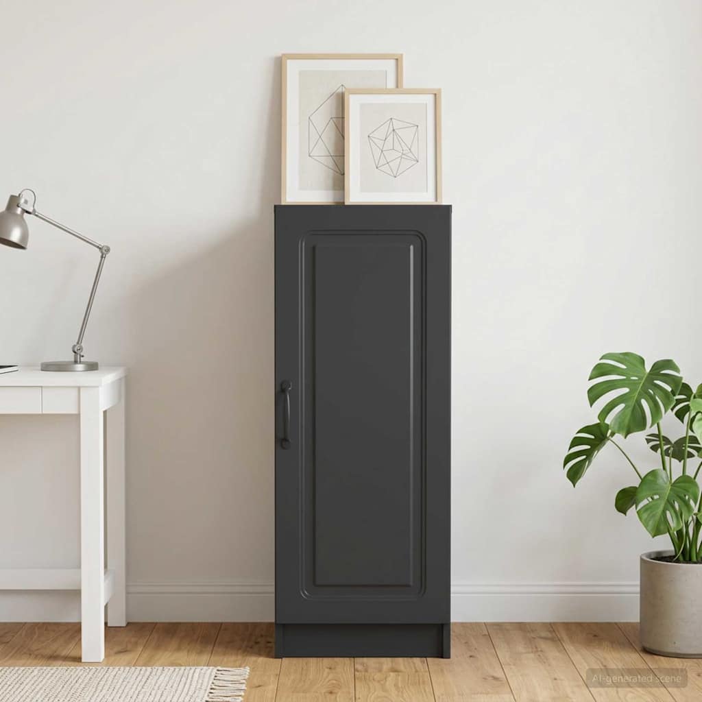vidaXL Bufet Czarny 33 x 34,5 x 87 cm Drewno inżynieryjne