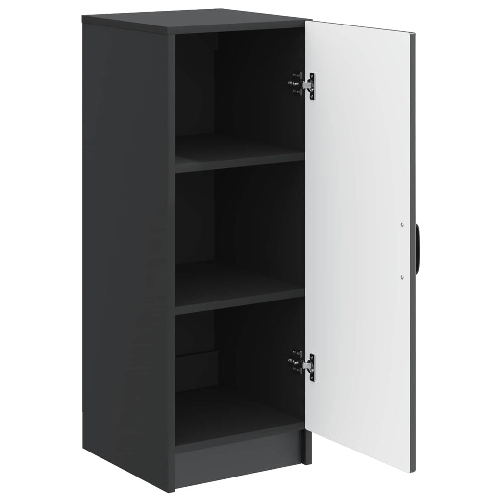 vidaXL Bufet Czarny 33 x 34,5 x 87 cm Drewno inżynieryjne